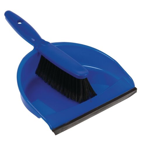 Jantex Soft Dustpan &amp; Brush Set Blue