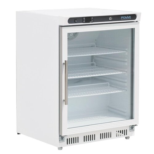 Polar C-Series Under Counter Display Fridge White 150Ltr