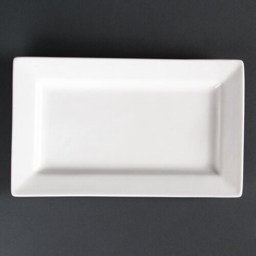 Olympia Lumina Wide Rim Rectangular Plate - 257x155mm 10x6" (Box 4)