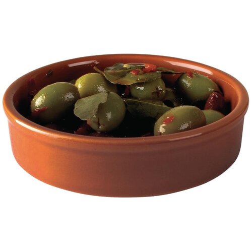 Olympia Porcelain Rustic Mediterranean Dish Large - 134mm h30mm 5.25" (Box 6)