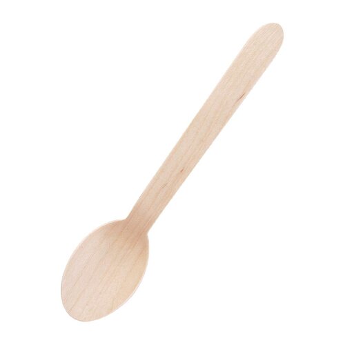 Fiesta Compostable Wooden Dessert Spoon (Pack 100)