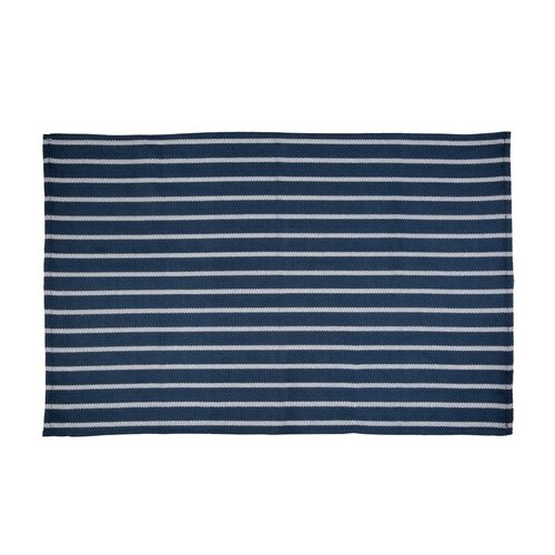 Vogue Tea Towel Navy &amp; White Stripe - 460x710mm 18x28"