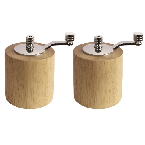 Olympia Bamboo Salt &amp; Pepper Mill - Grinder Set