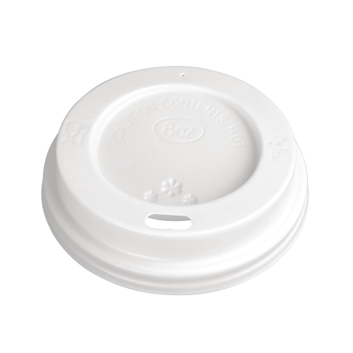 Fiesta Lid for Hot Cups White - 8oz (Box 1000)