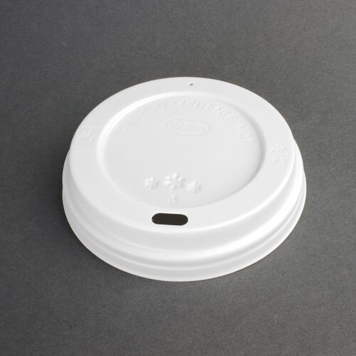 Fiesta Lid for Hot Cups White - 354ml/473ml (Sleeve 50)