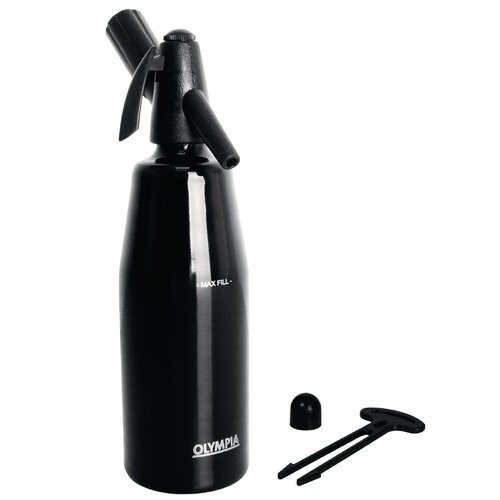 Olympia Soda Siphon Black - 1Ltr