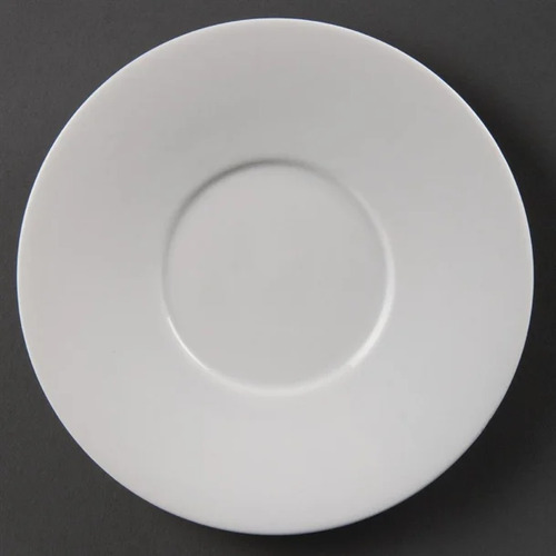 Olympia Whiteware Saucer for 7oz Low Cup CE536 White - 150mm (Box 12)