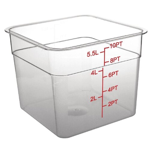 Hygiplas Polycarbonate Hygiplas Square Storage Container - 5.5Ltr