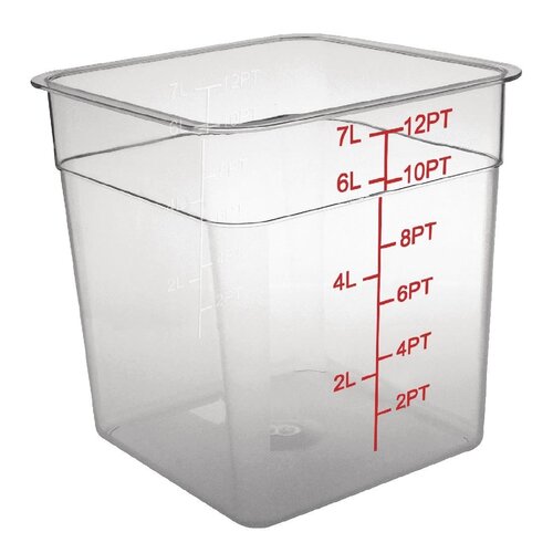 Hygiplas Polycarbonate Hygiplas Square Storage Container - 7Ltr