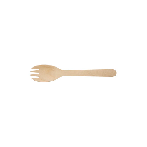 CLOSED LOOP WOODEN COATED SPORK 160mm (C 1000)