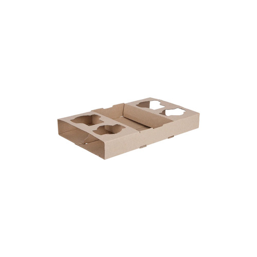 CLOSED LOOP KRAFT COFFEE TRAY 4 CUPS (C 100)