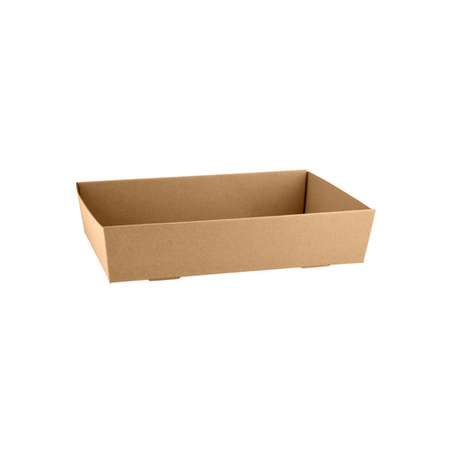 CLOSED LOOP KRAFT CATERING TRAY 2 359x252x80mm (C 100)