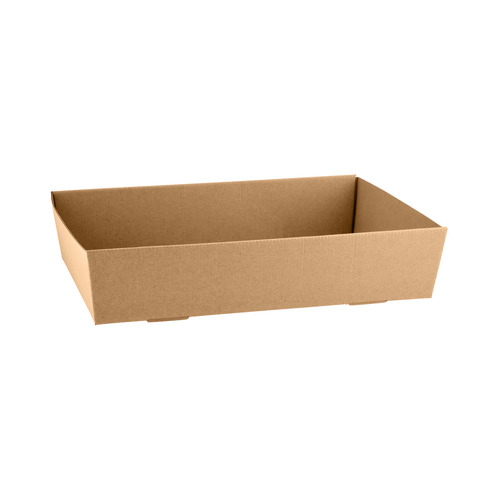 CLOSED LOOP KRAFT CATERING TRAY 3 558x252x80mm (C 50)