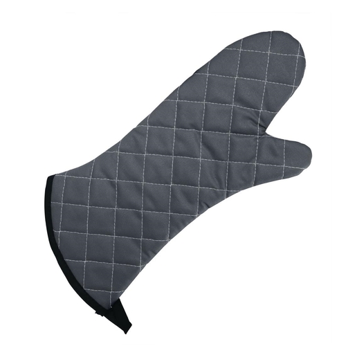 Vogue Flame Retardant Oven Mitt Charcoal - 430mm 17"