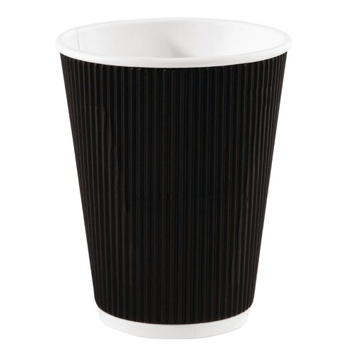 Fiesta Hot Cup Ripple Wall Black - 354ml (Sleeve 25)