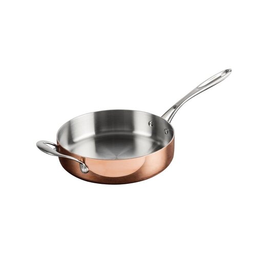 Vogue Induction Tri-Wall Copper Saute Pan - 240mm 9"