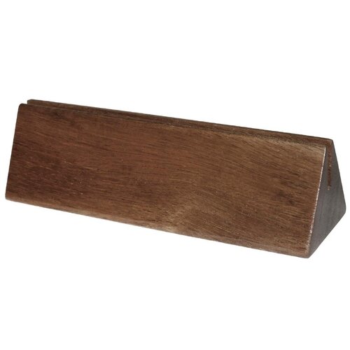 Olympia FSC Wooden Plain Acacia Menu Holder - 150x45x40mm 6x2x1 1/2" (Pack 10)