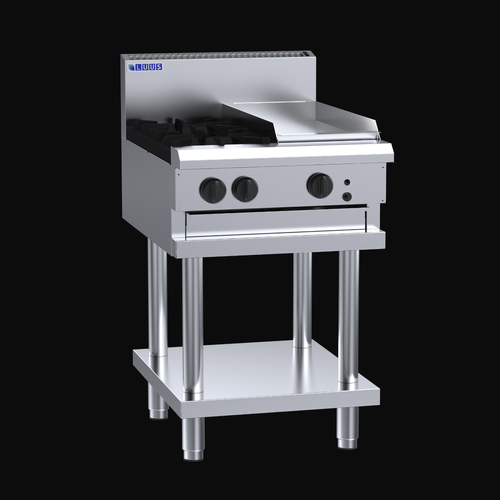 Professional Series 600 Cooktops 2 burners, 300 plate &amp; shelf