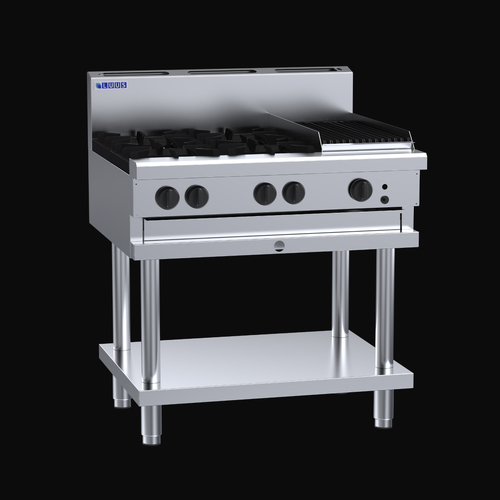 Professional Series 900 Cooktops 4 burners, 300 char &amp; shelf