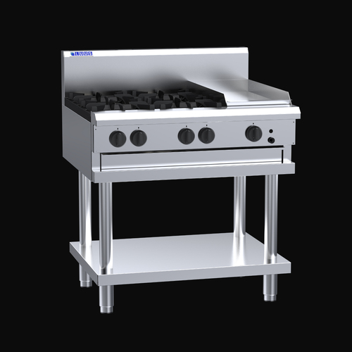 Professional Series 900 Cooktops 4 burners, 300 plate &amp; shelf