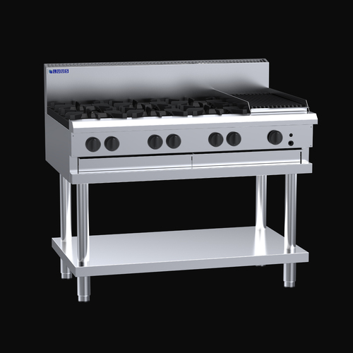 Professional Series 1200 Cooktops 6 burners, 300 char &amp; shelf