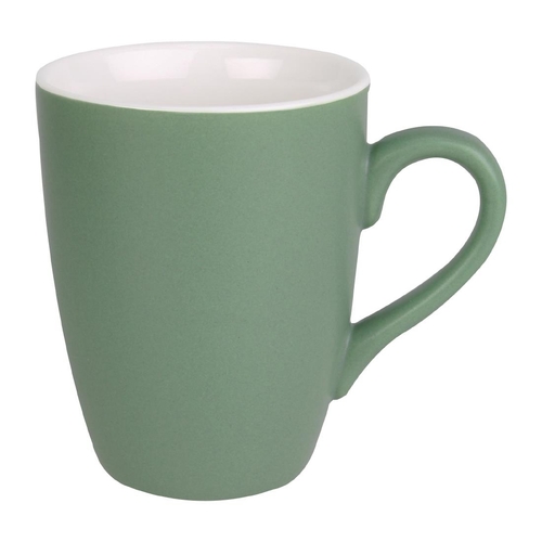 Olympia Matt Pastel Porcelain  Mug Green 340ml 12oz (Box 6)