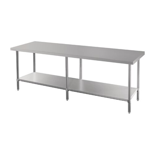 Vogue Premium 304  Stainless Steel Table - 2100x600x900mm