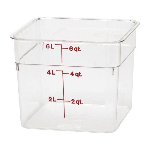 Cambro Square Polycarbonate Food Storage Container 5.7 Litre