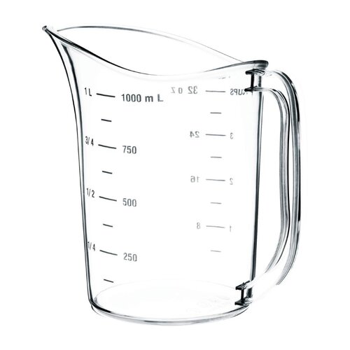 Vogue Polycarbonate Measuring Jug - 1Ltr 33 3/4fl oz