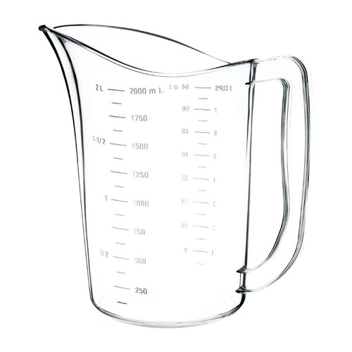 Vogue Polycarbonate Measuring Jug - 2Ltr 67 1/2fl oz