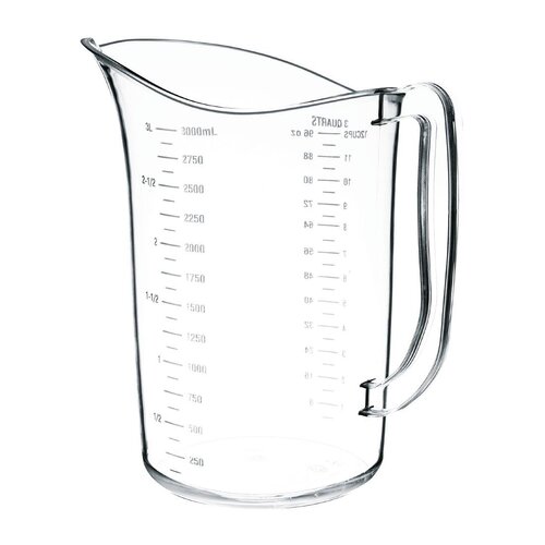 Vogue Polycarbonate Measuring Jug - 3Ltr 101fl oz