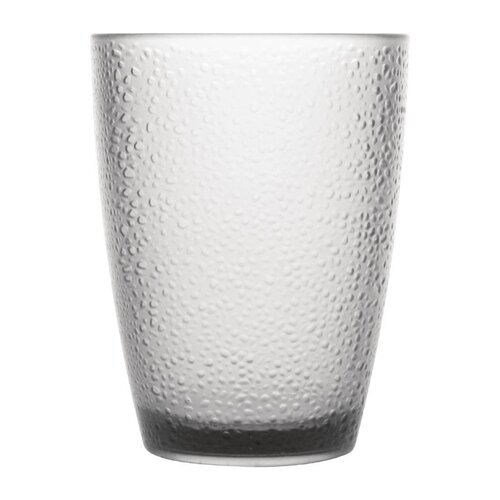 Olympia Kristallon Polycarbonate Pebbled Tumbler - 275ml 9.75oz Clear (Box 6)