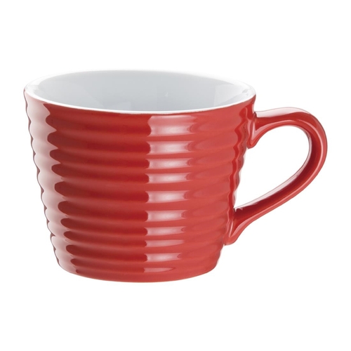 Olympia Cafe Red Ripple Mug 8oz 230ml (Box 6)