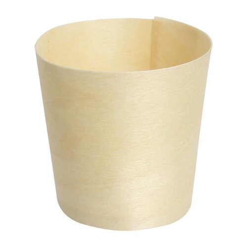 Fiesta Compostable Poplar Wooden Dipping Pot - 40x40mm (Pack 100)