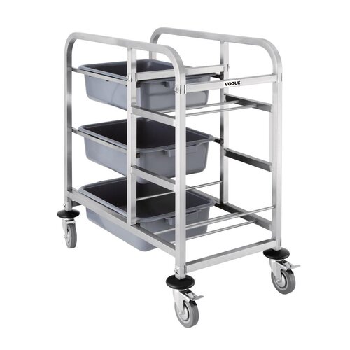 Vogue Bussing Trolley St/St - 900x820x440mm 35 1/2x32x17"