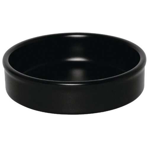 Olympia Tapas Stacking Dish Matt Black 102mm 4" 20mm(H) (Box 6)