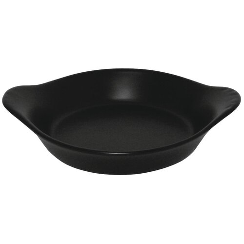 Olympia Tapas Round Eared Dish Matt Black 30x156x126mm 1x6x4.9" (Box 6)