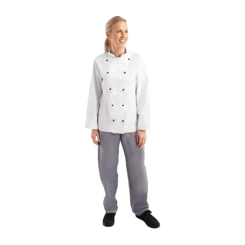 Chicago Chefs Jacket Long Sleeve Stud Button - Size XXL