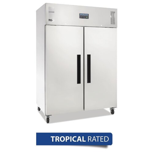 Polar G-Series Gastro Upright Fridge 2 Door St/St - 1200Ltr 42.4cuft Ventilated