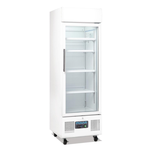 Polar G-Series Upright Display Fridge 218Ltr White