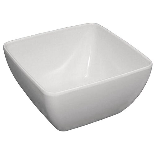 Olympia Kristallon Curved Melamine Bowl White - 200mm