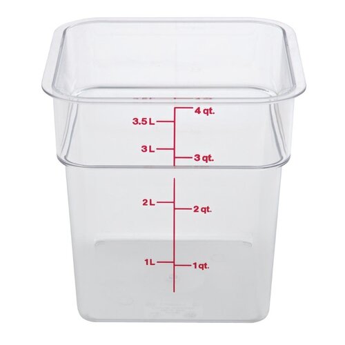 Cambro Square Polycarbonate Food Storage Container 3.8 Litre