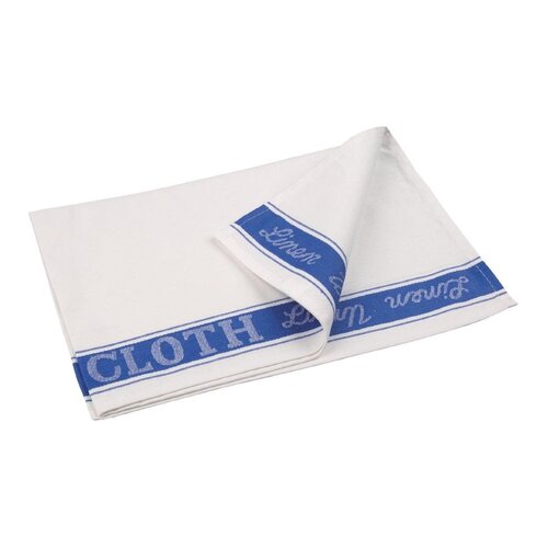 Vogue Glass Cloth Blue Border - 760x510mm 30x20"