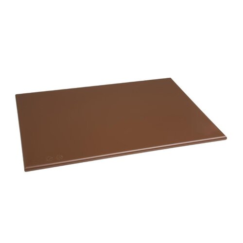 EDLP - Hygiplas Anti-bacterial High Density Chopping Board Brown - 18x12x1/2"