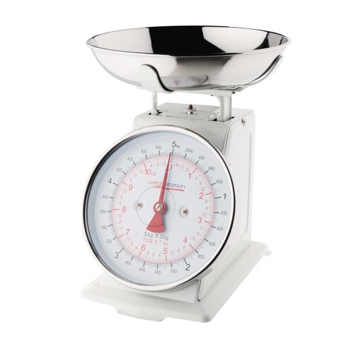 Vogue Kitchen Scale Bowl Top 5Kg/11lbs - Grad. 20g/1oz