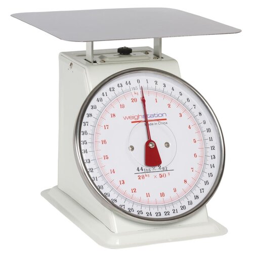 Vogue Kitchen Scale Flat Top 20kg/44lbs -Grad. 50g/2oz