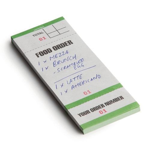 Fiesta Bar Food Order Pad Single Leaf (Pack 50)