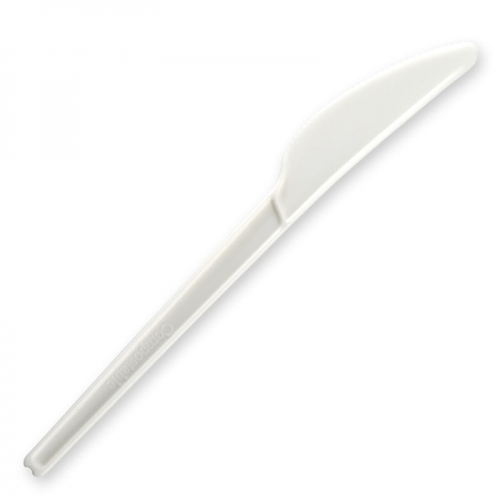 16.5cm (6.5") PLA knife - white Pack Size 1000