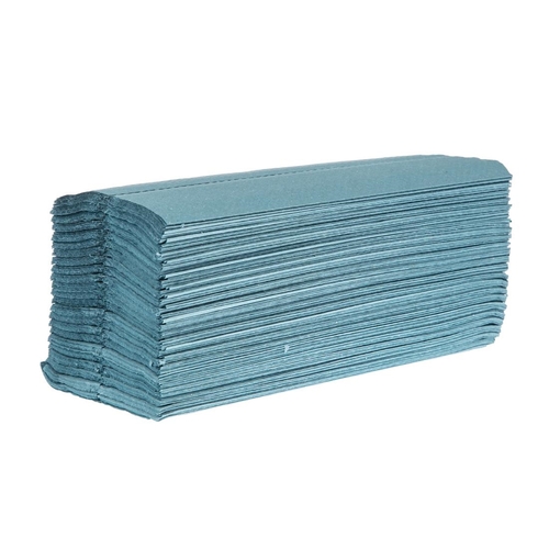 Jantex Blue C-Fold Hand Towel 1ply (Pack 12 x 192sheets)