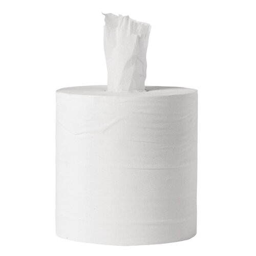 Jantex Centre Feed Roll White 1ply - 288m x 180mm (Pack 6)